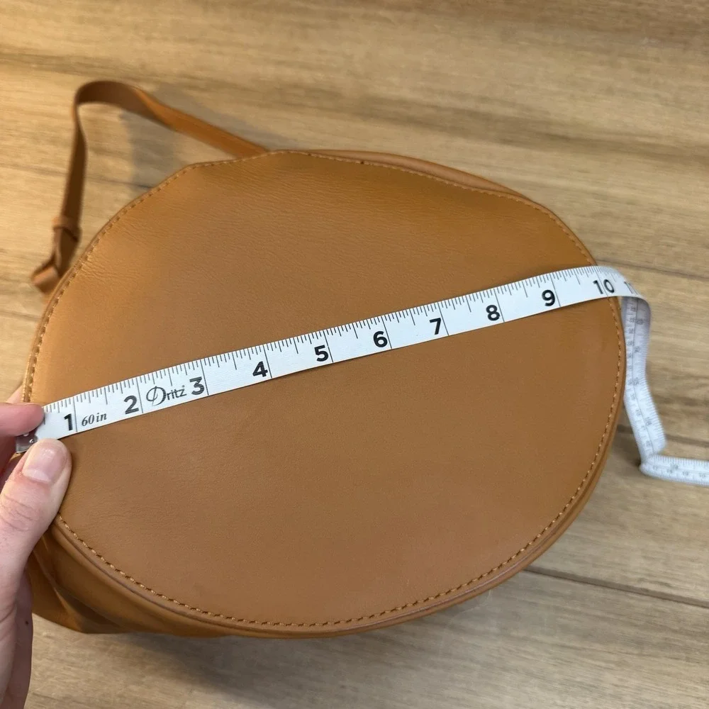 Viola Castellani Hobo Shoulder Bag Soft Italian‎ Leather Pouch Tan Brown